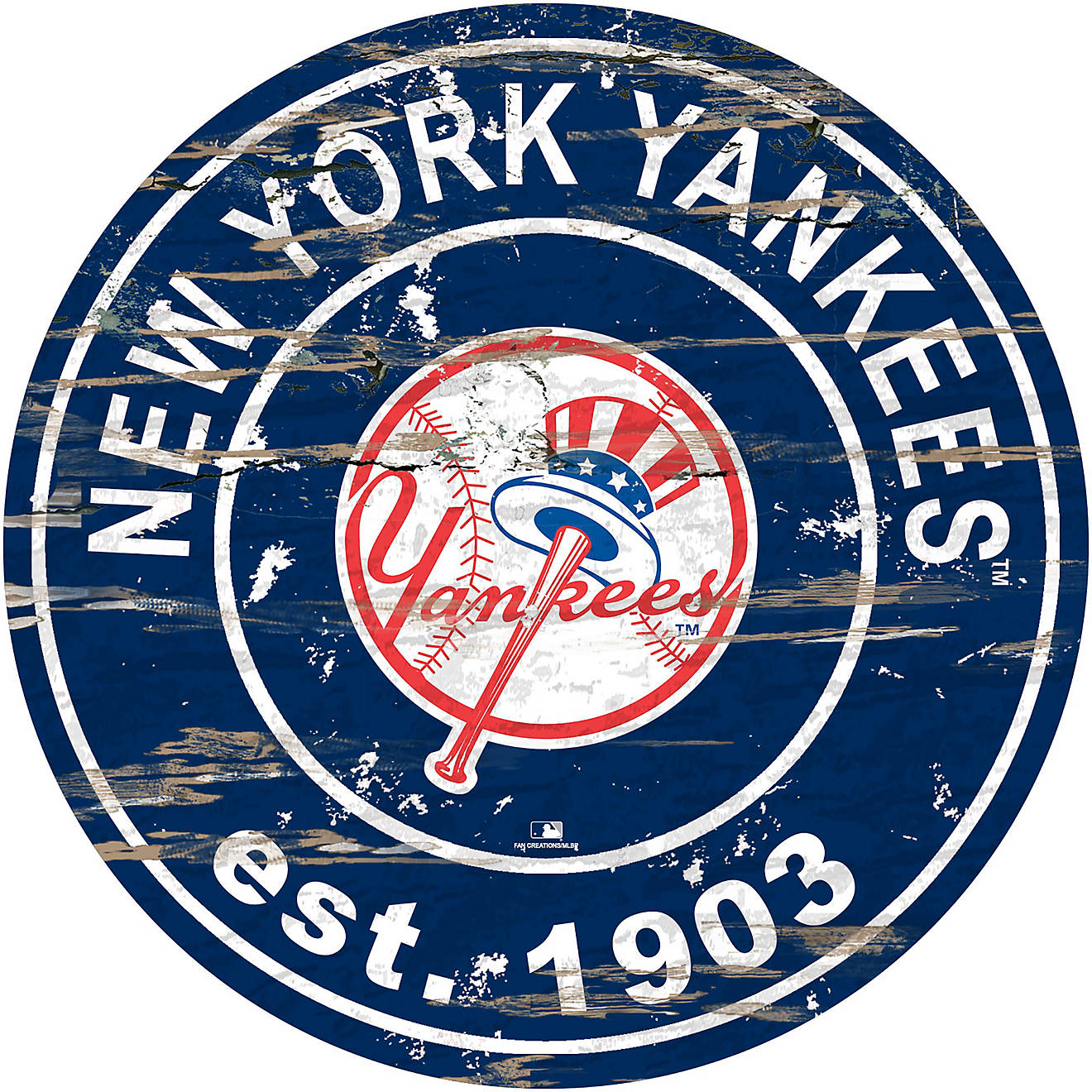 Fan Creations New York Yankees 24 in Established Date Round Sign                                                                 - view number 1