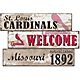 Fan Creations St. Louis Cardinals Welcome 3 Plank Decor                                                                          - view number 1 image