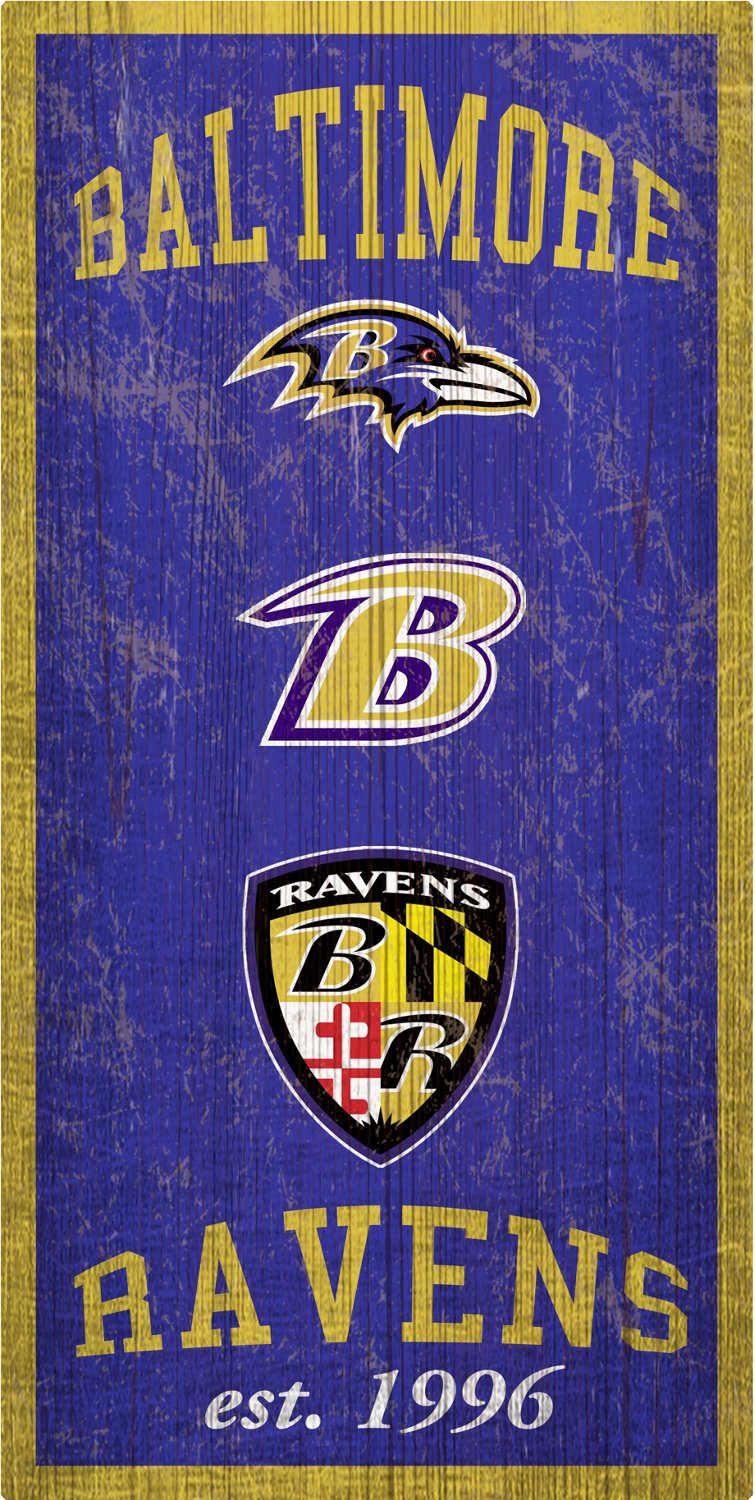 Fan Creations Baltimore Ravens Heritage 6 x 12 Sign | Academy