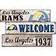 Fan Creations Los Angeles Rams Welcome 3 Plank Decor                                                                             - view number 1 image