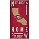 Fan Creations San Francisco 49ers Coordinate 6 in x 12 in Sign                                                                   - view number 1 image