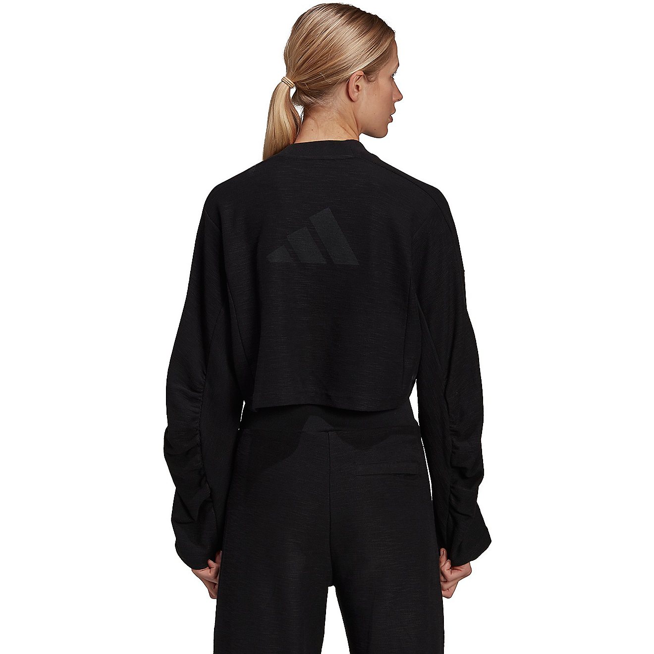 adidas Women's Sportswear Yoga Cropped Sweatshirt                                                                                - view number 2