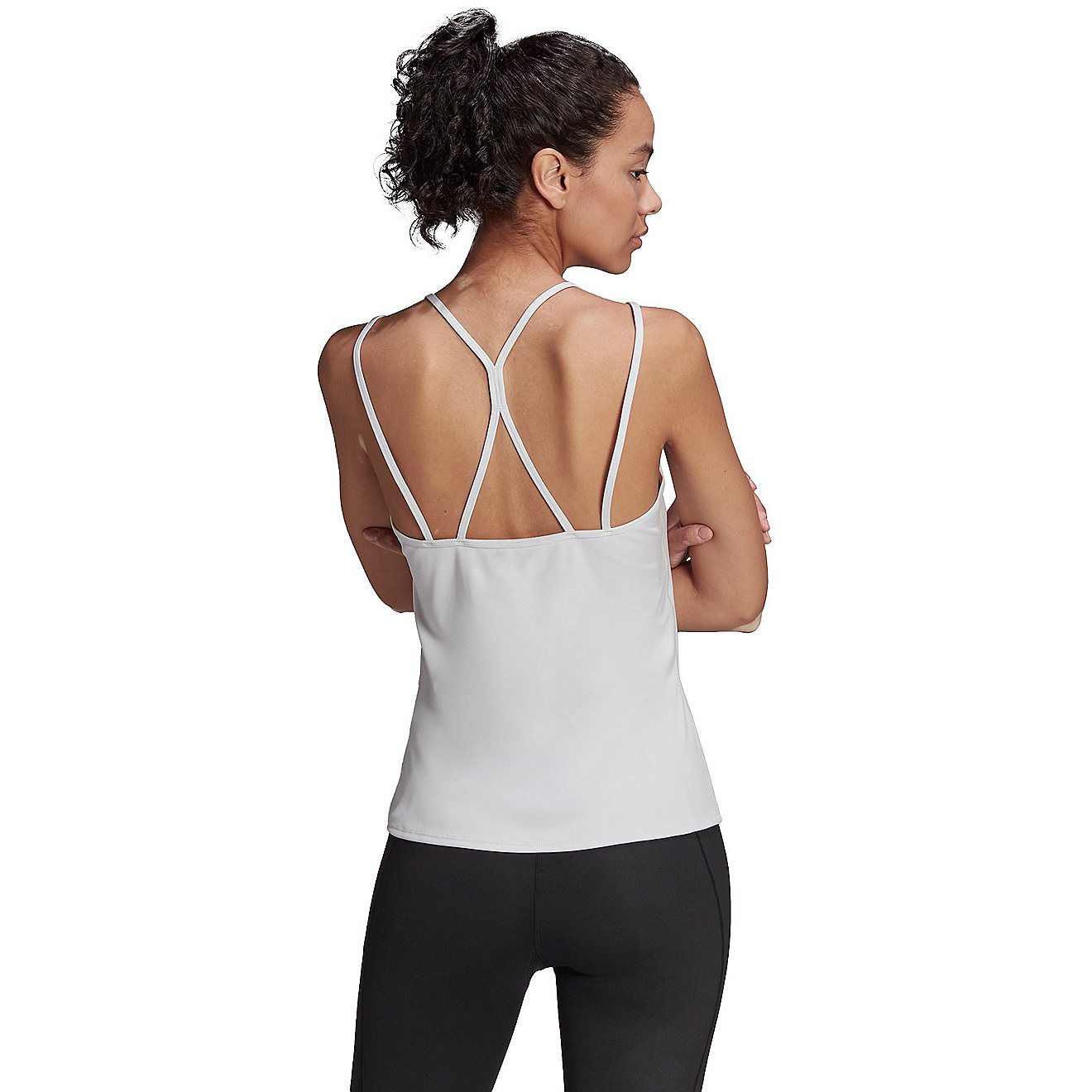 adidas Women's Studio Slim Strappy Back Tank Top                                                                                 - view number 2