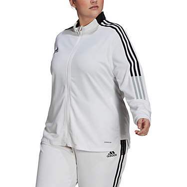 adidas Women's Tiro21 3-Stripes Plus Size Jacket                                                                                