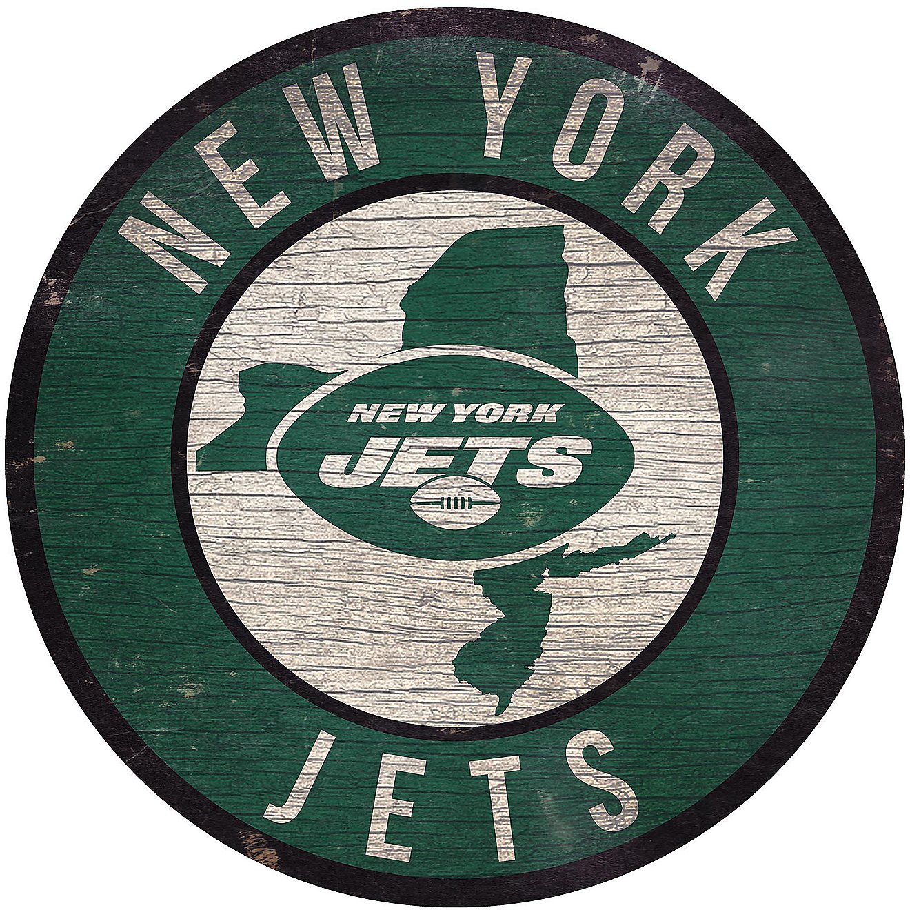 Fan Creations New York Jets Circle State Sign                                                                                    - view number 1