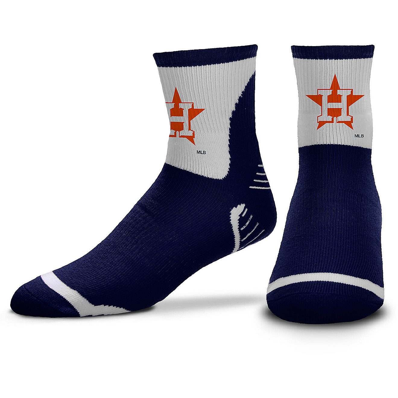 For Bare Feet Adults' Houston Astros Surge Quarter Socks                                                                         - view number 1