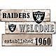 Fan Creations Las Vegas Raiders Welcome 3 Plank Decor                                                                            - view number 1 image