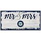 Fan Creations Seattle Mariners Script Mr & Mrs 6x12 Sign                                                                         - view number 1 image