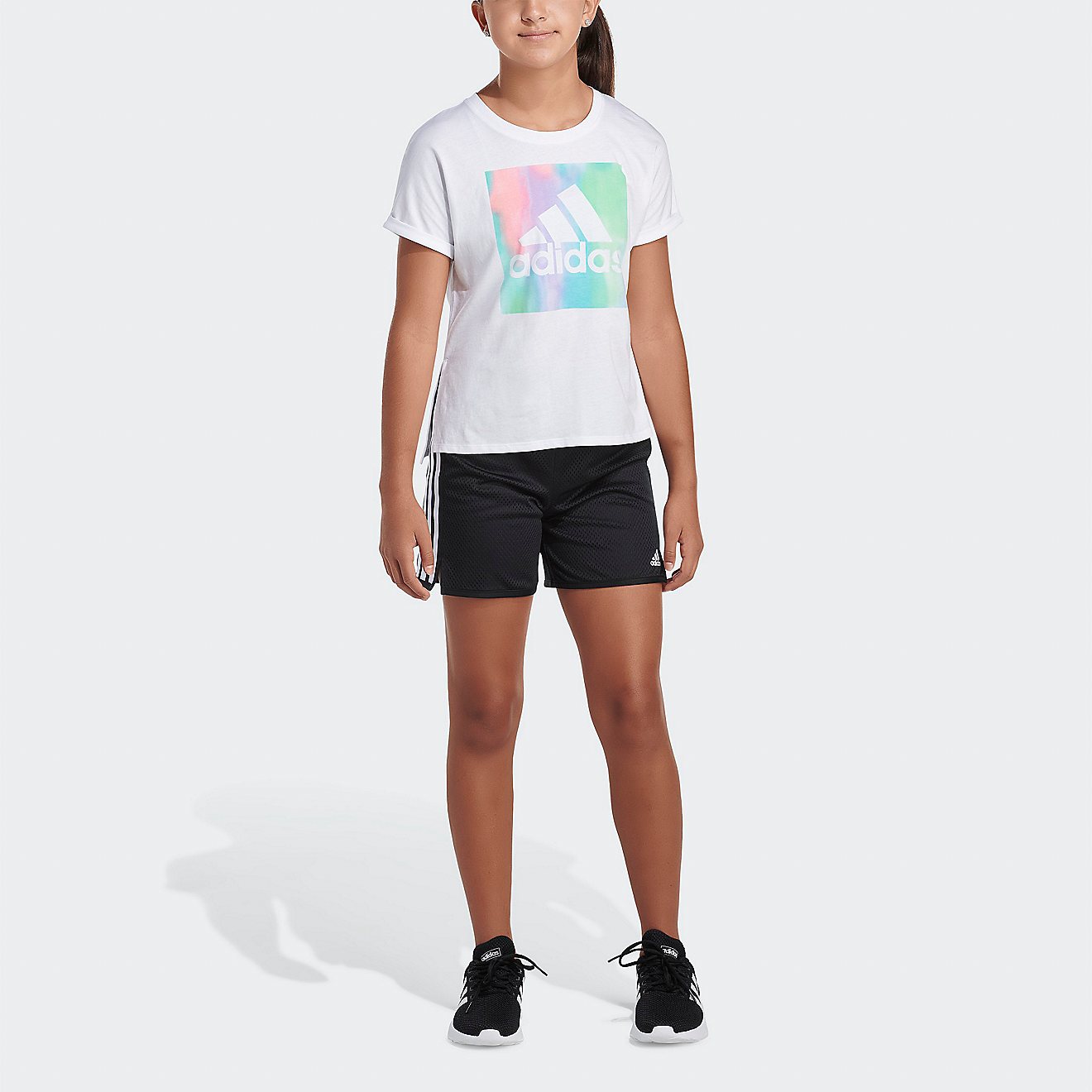 adidas Girls' Dolman Waist 22 Graphic Short Sleeve T-shirt                                                                       - view number 1
