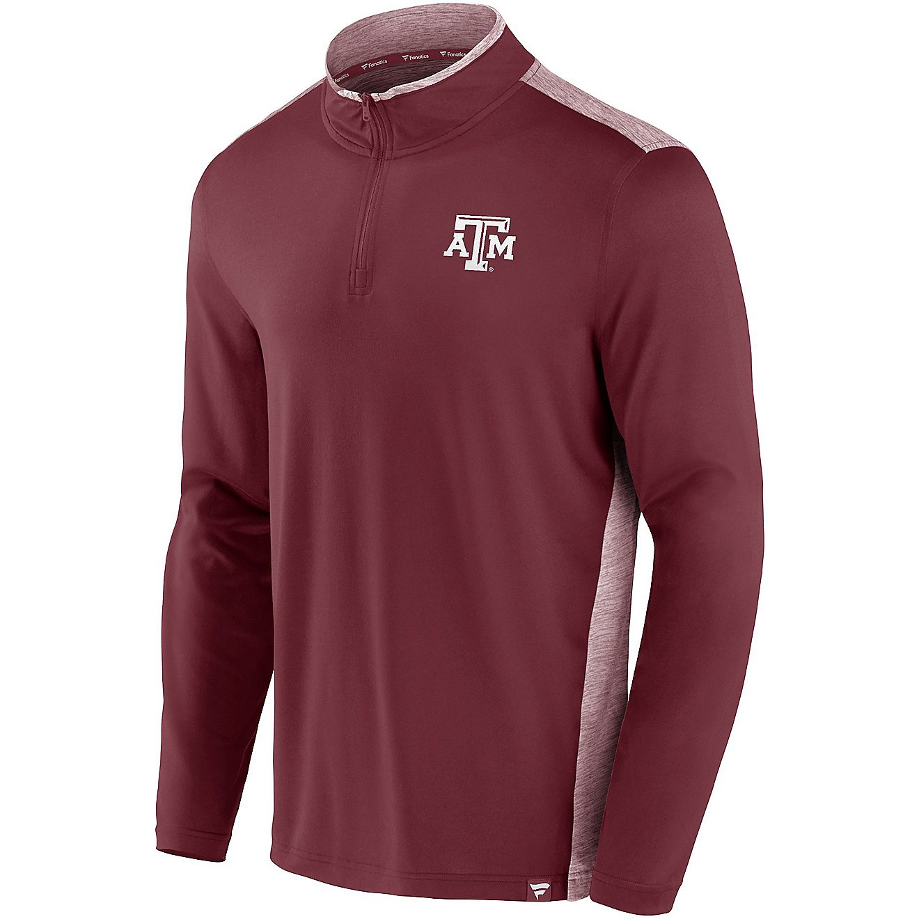 Fanatics Men's Texas A&M University Iconic Brushed 1/4 Zip Top                                                                   - view number 1