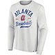 Fanatics Men's Atlanta Braves True Classics Biblend Graphic Long Sleeve T-shirt                                                  - view number 1 image