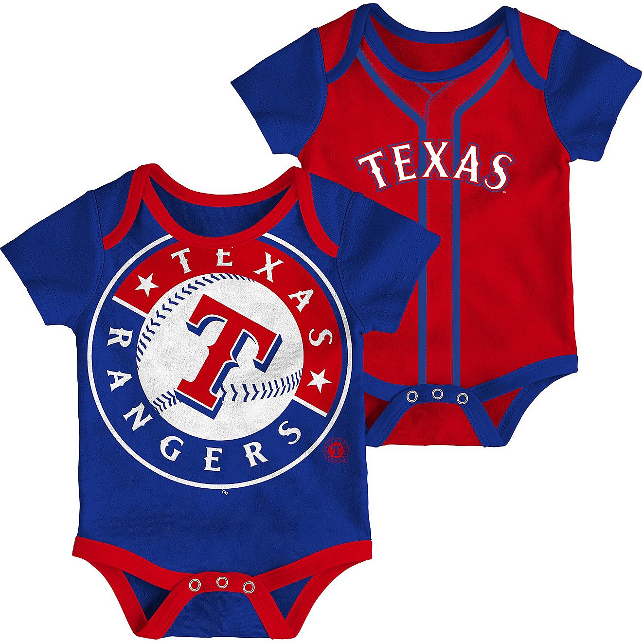 Outerstuff Infant Boys’ Texas Rangers Double Creepers 2-Pack                                                                   - view number 1