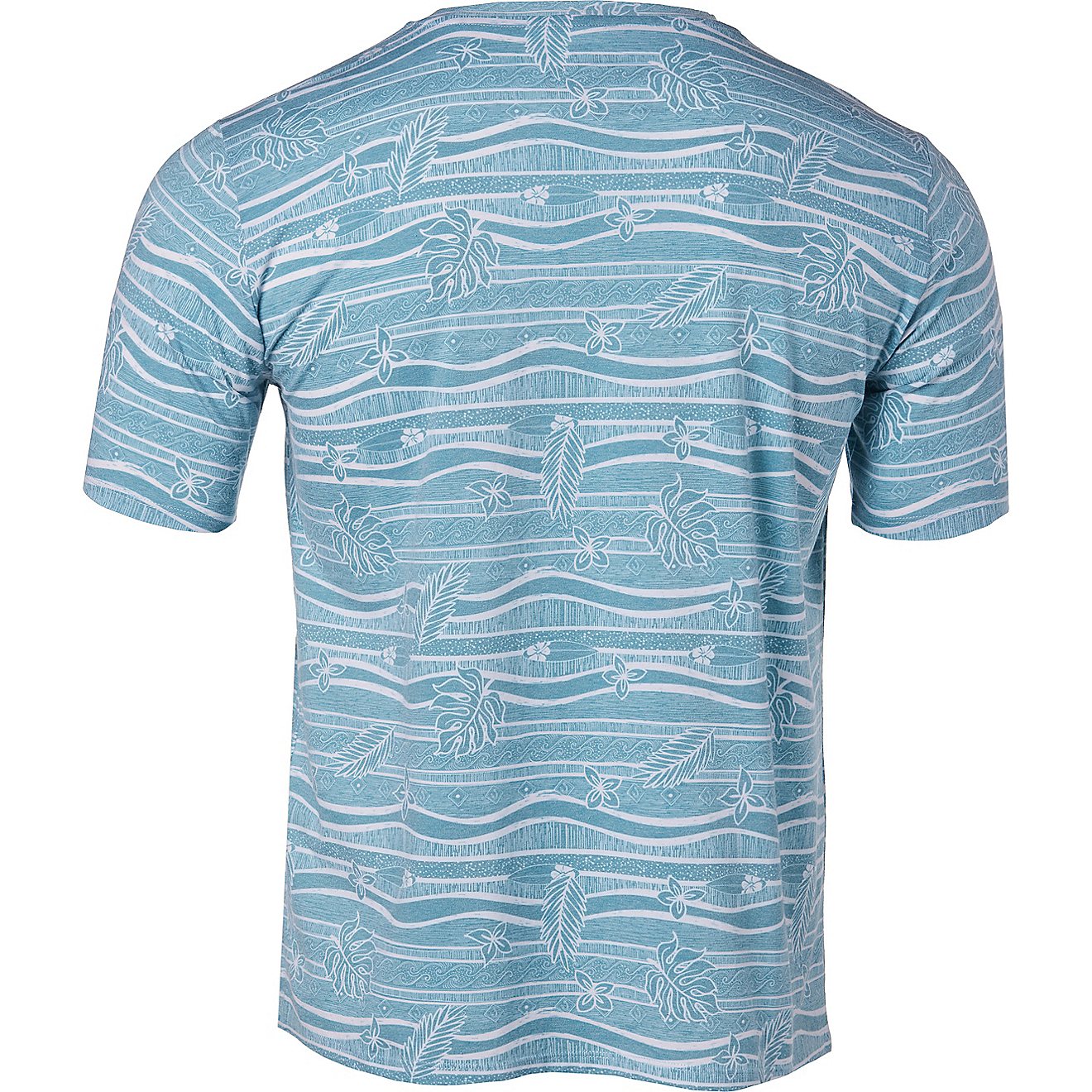 Reel Life Men's Tropical Edges Allover Print T-shirt                                                                             - view number 2