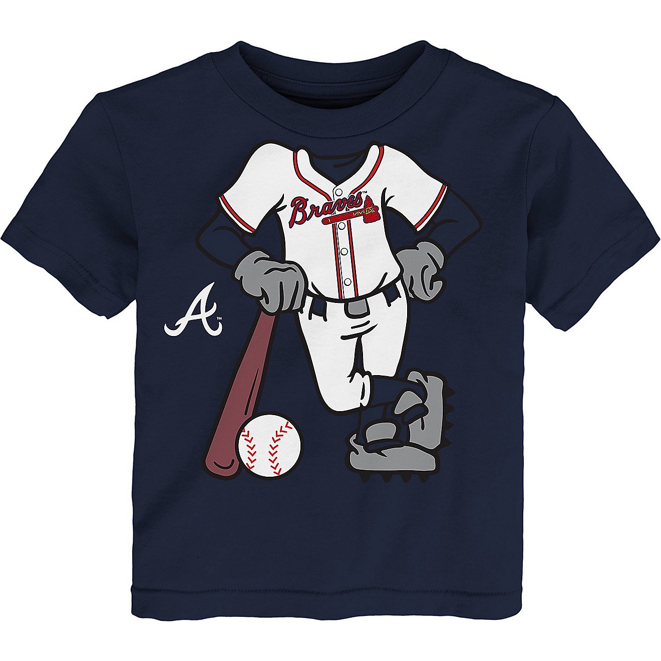 Outerstuff Toddlers' Atlanta Braves I'm The Batter Graphic Short Sleeve T-shirt                                                  - view number 1