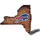 Fan Creations Buffalo Bills Logo Distressed State Sign                                                                           - view number 1 image