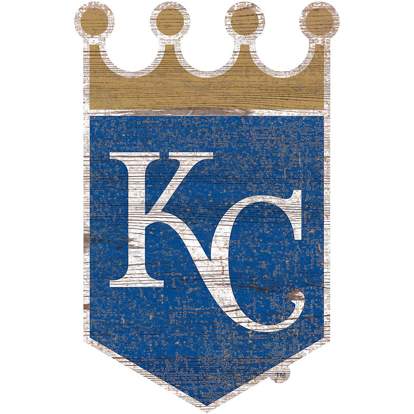 Fan Creations Kansas City Royals Distressed Logo Cutout Sign                                                                     - view number 1