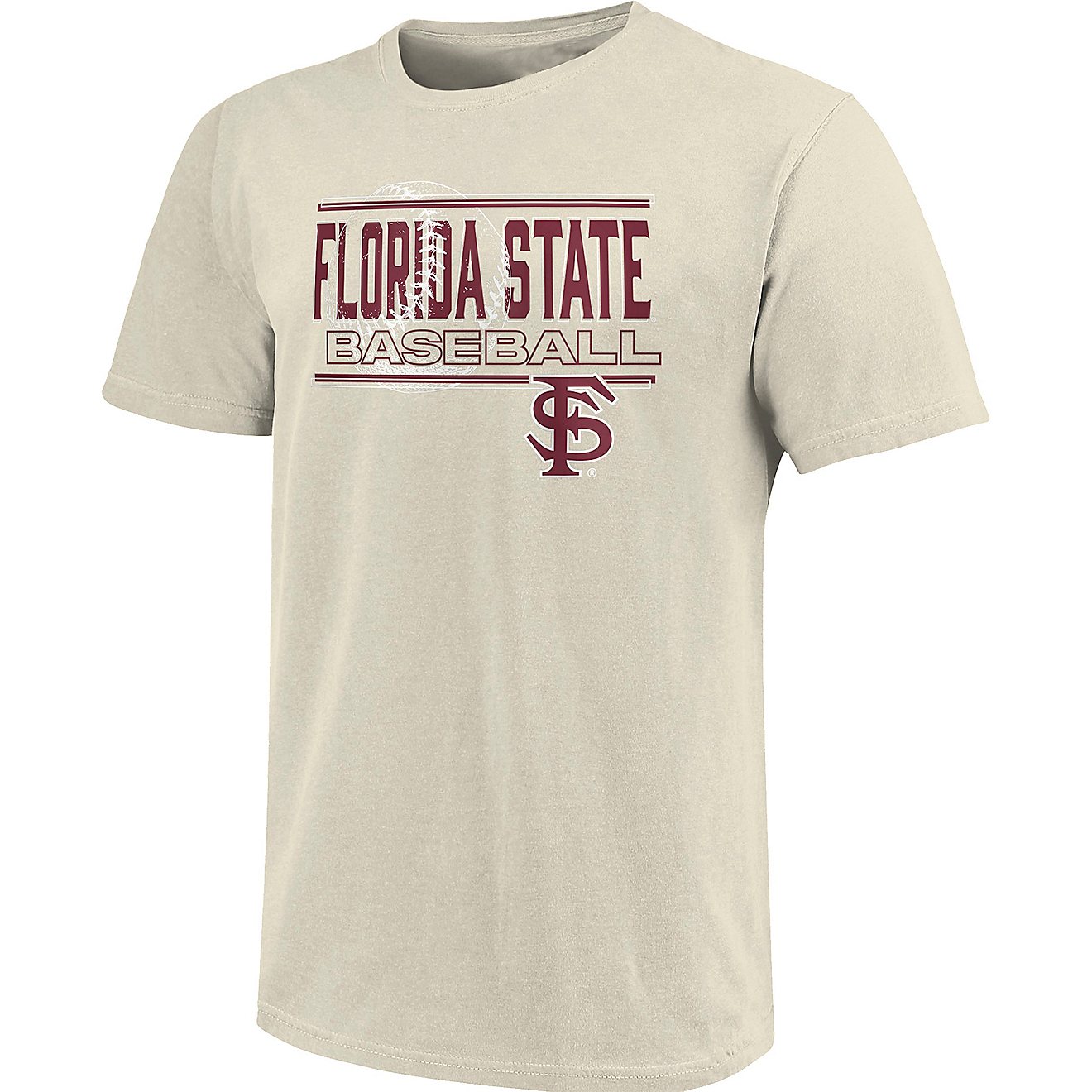 Image One Men's Florida State University Baseball Overlay Graphic Short Sleeve T-shirt                                           - view number 1