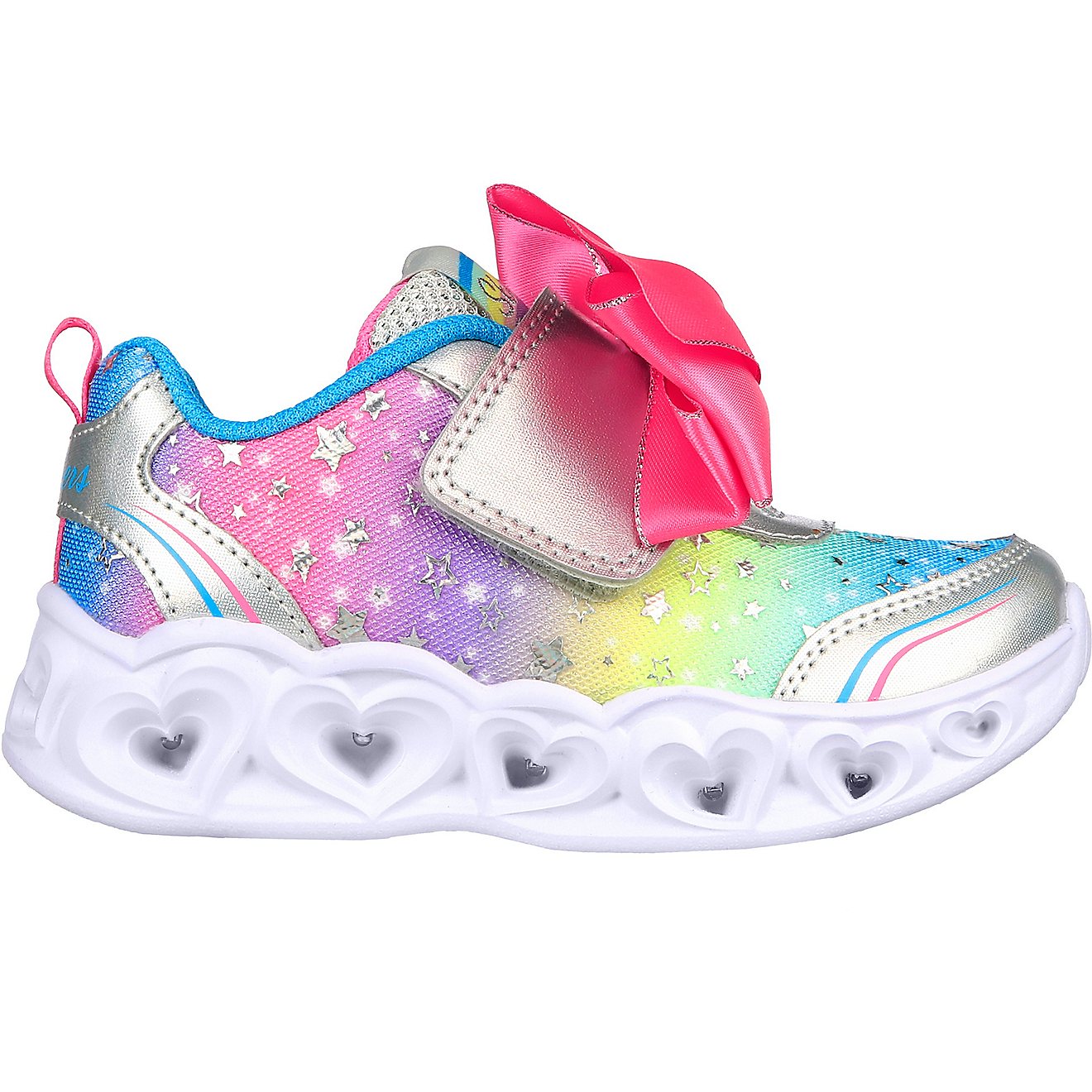 SKECHERS Toddler Girls’ Heart Lights All About Bows Shoes                                                                      - view number 2