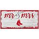 Fan Creations Boston Red Sox Script Mr & Mrs 6x12 Sign                                                                           - view number 1 image