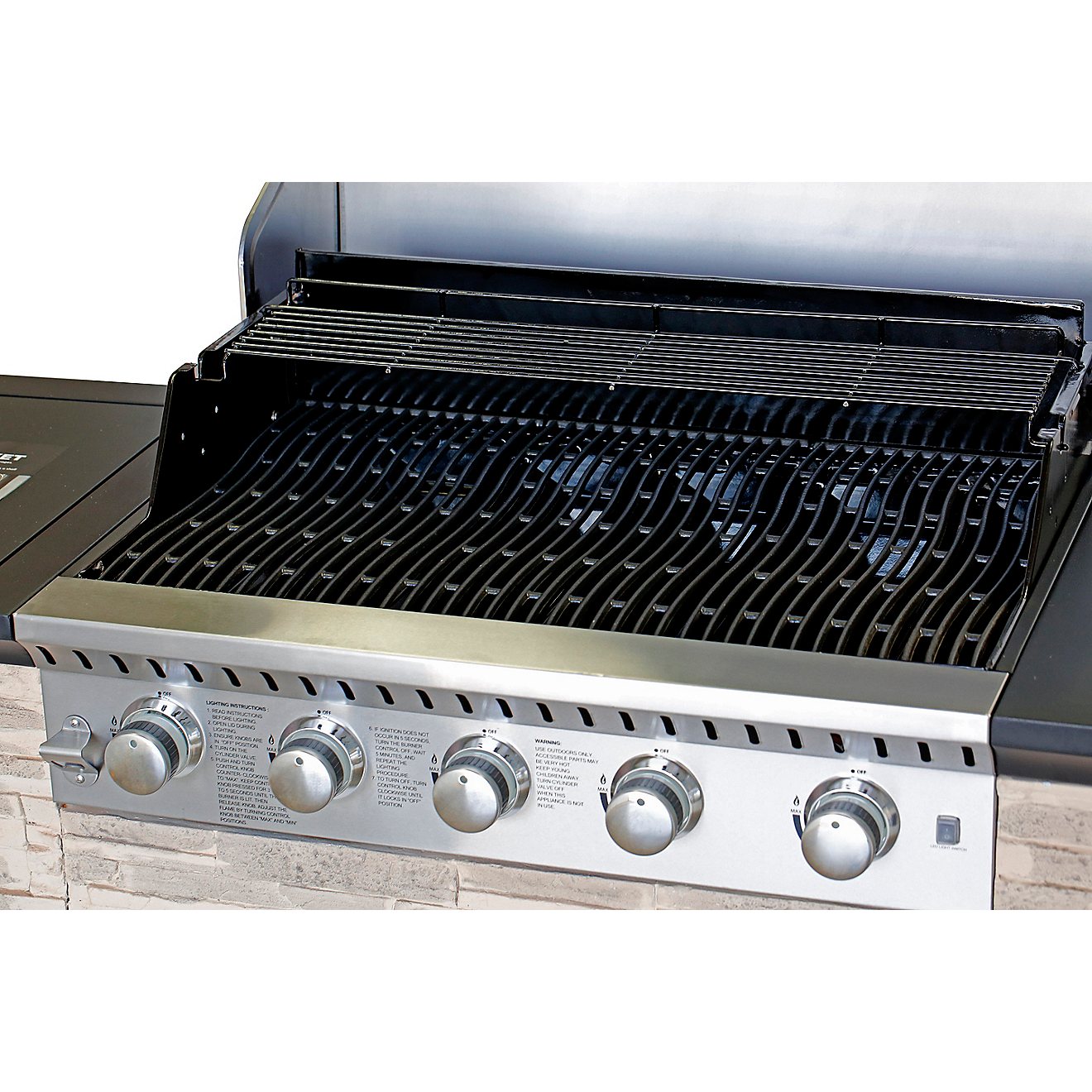 Outdoor Gourmet 5-Burner Cut Stone Island Grill                                                                                  - view number 4