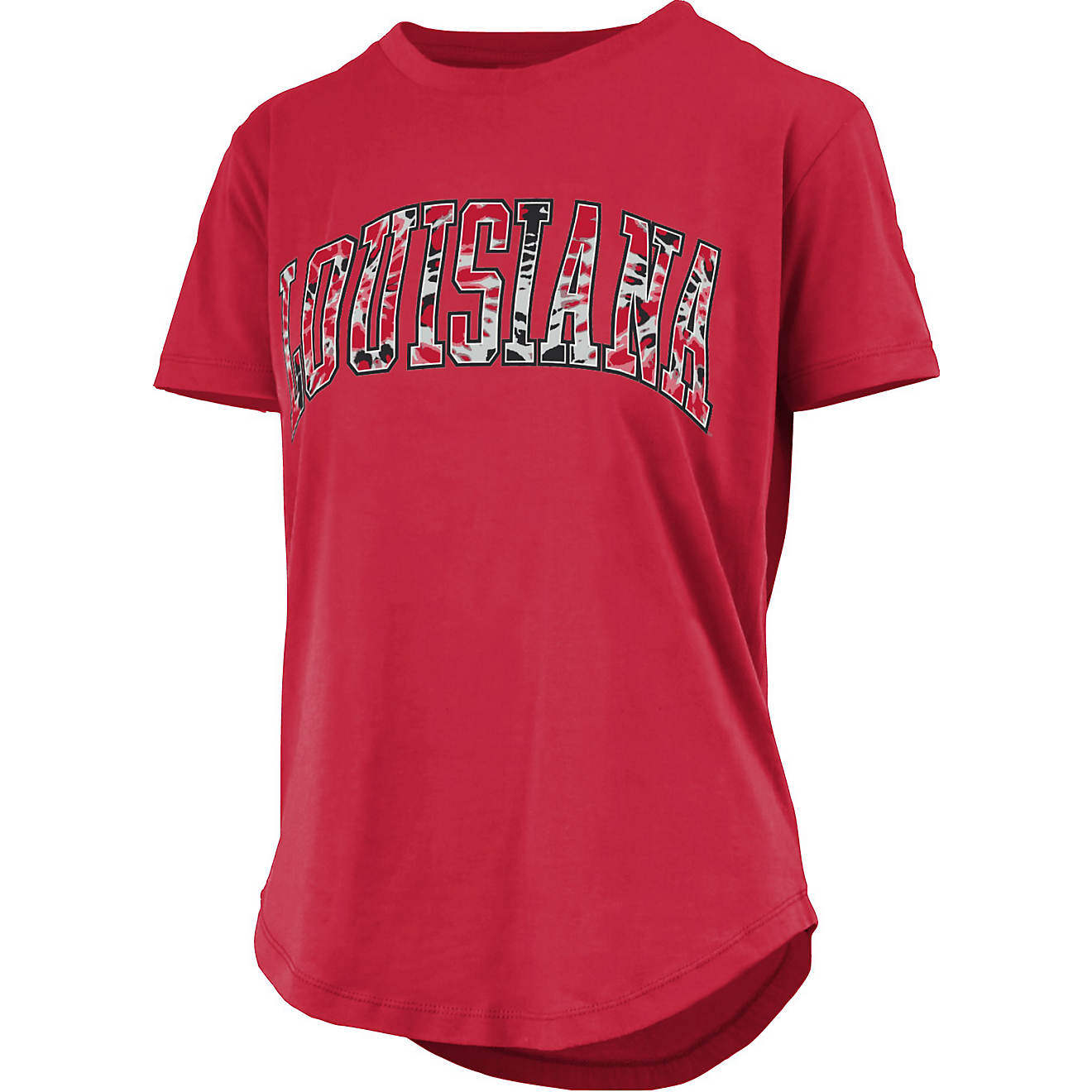 Three Square Women's University of Louisiana at Lafayette Campus Tie Dye T-shirt                                                 - view number 1