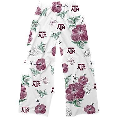 Wes and Willy Women's Texas A&M University Crepe Flowy Beach Pants                                                              