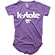 Wes and WIlly Girls' Kansas State University Rounded Letters Burnout Boat Neck T-shirt                                           - view number 1 image