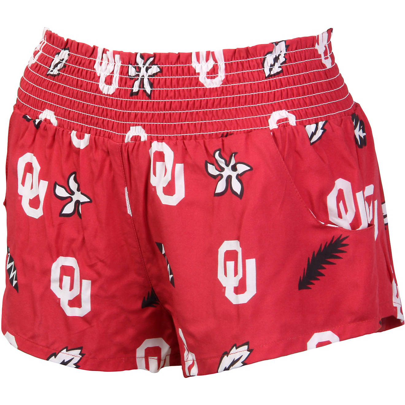 Wes and Willy Women's University Of Oklahoma Beach Shorts                                                                        - view number 1