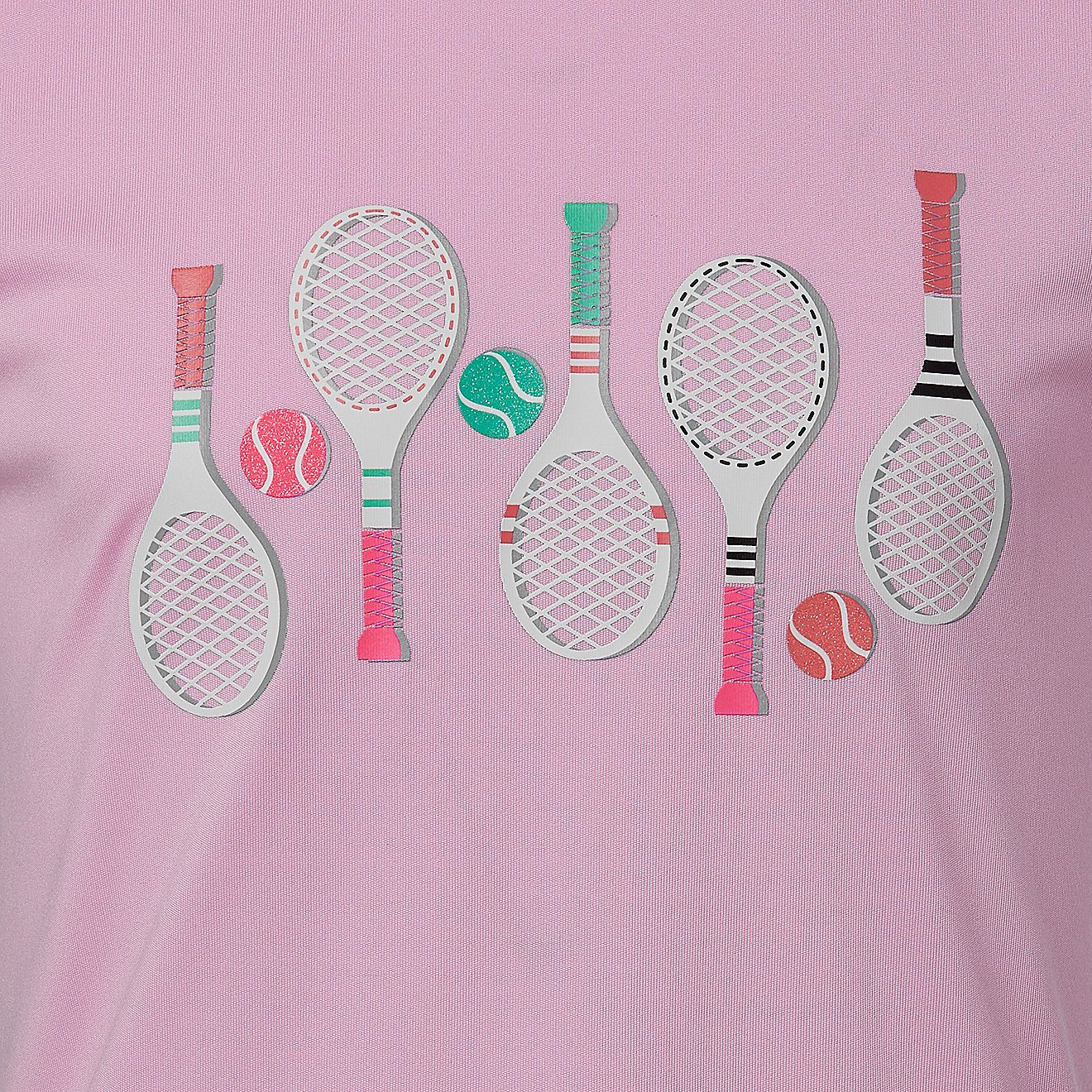 BCG Girls' Tennis Rackets Turbo Short Sleeve T-Shirt                                                                             - view number 3