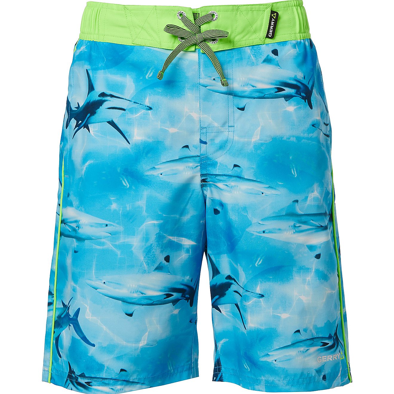 Gerry Boys' Shark Mania Swim Board Shorts 8 in                                                                                   - view number 1