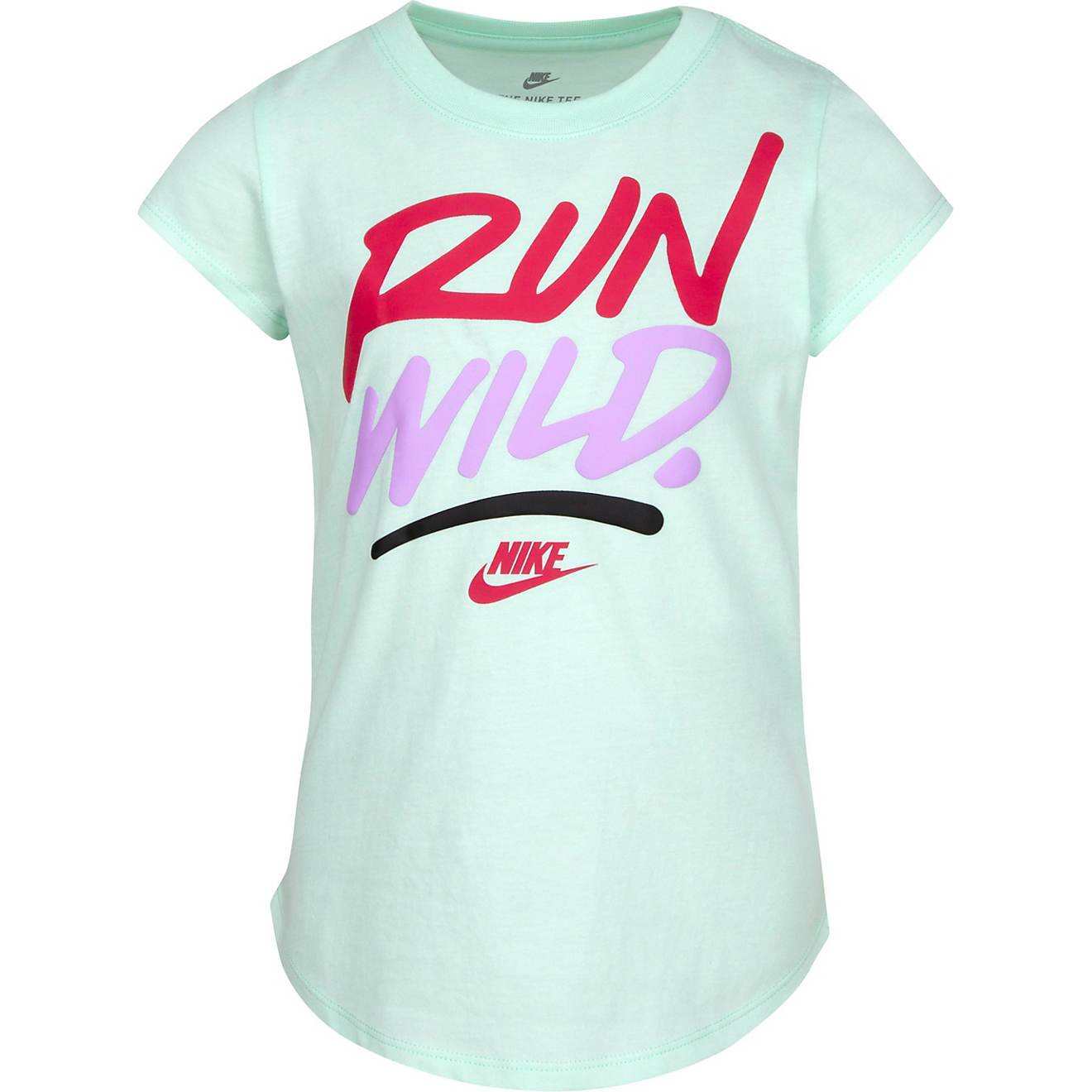Nike Girls' Run Wild Graphic T-shirt                                                                                             - view number 1