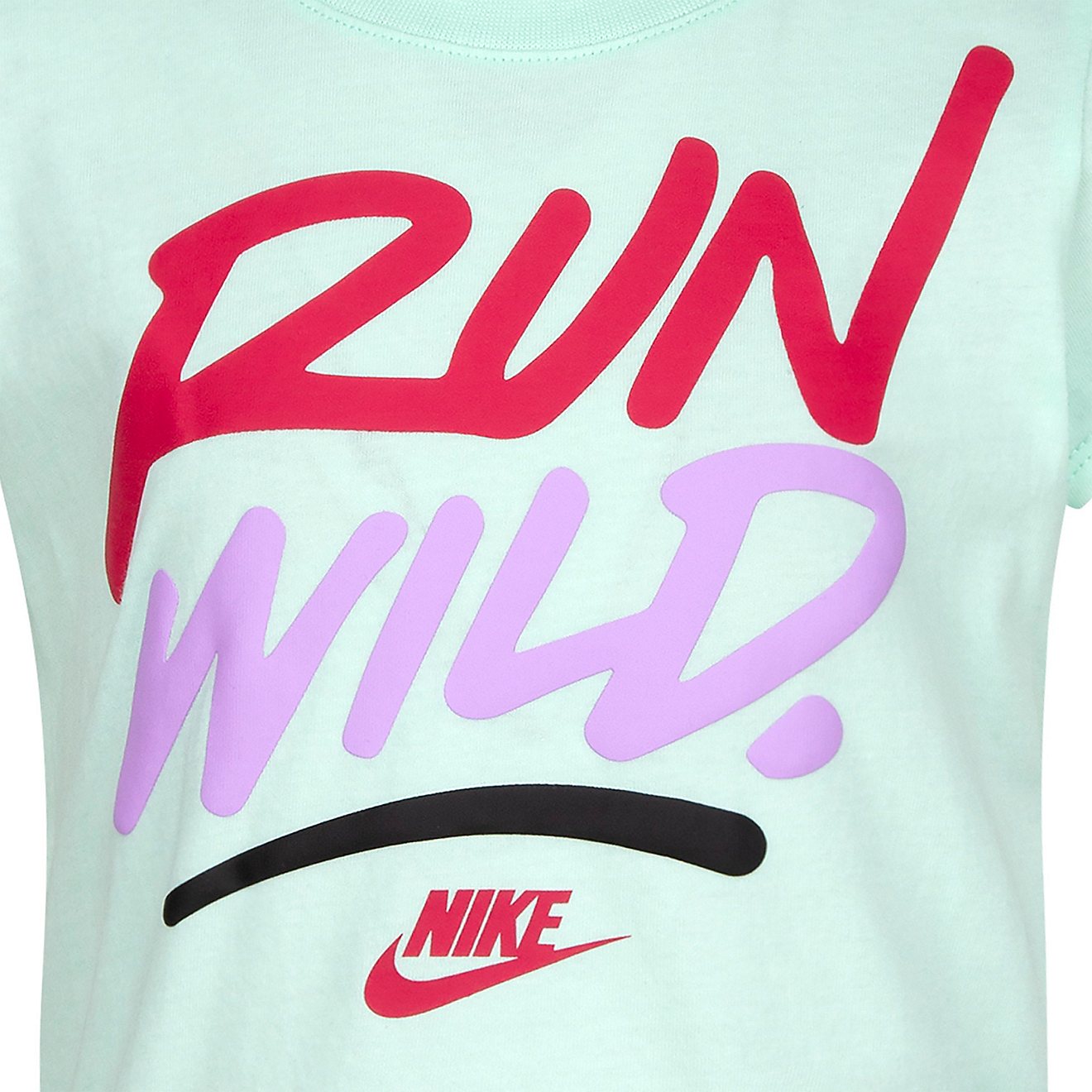 Nike Girls' Run Wild Graphic T-shirt                                                                                             - view number 2