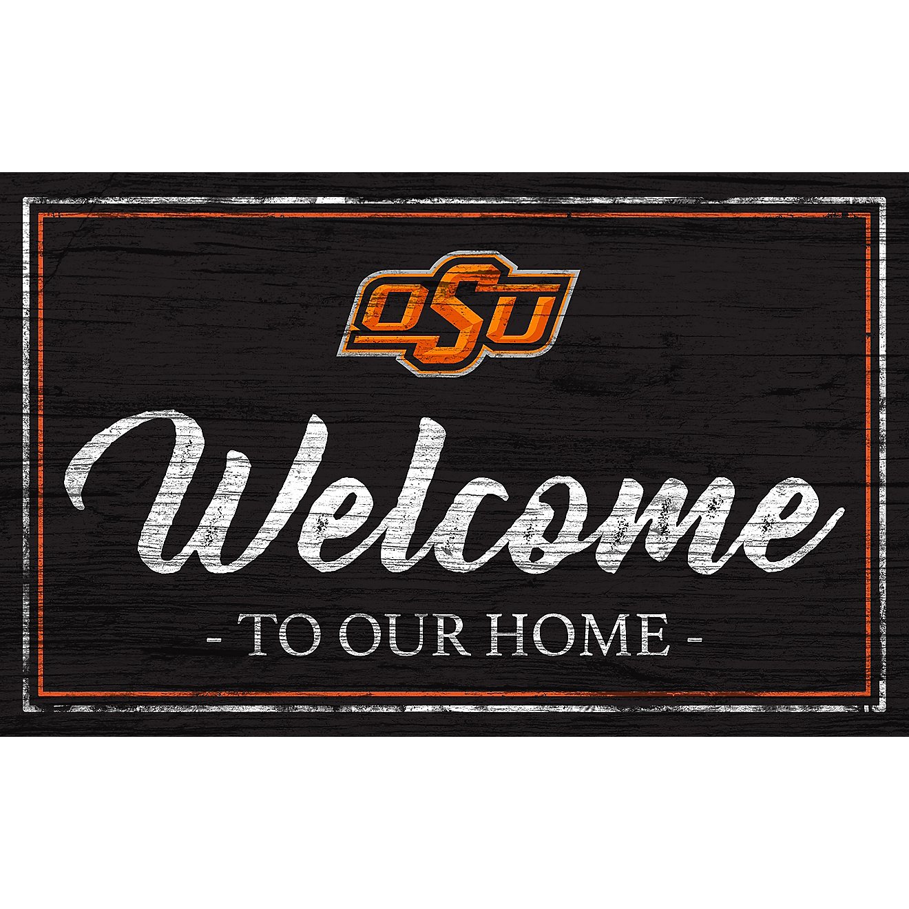 Fan Creations Oklahoma State University Team Color 11 in x 19 in Welcome Sign                                                    - view number 1