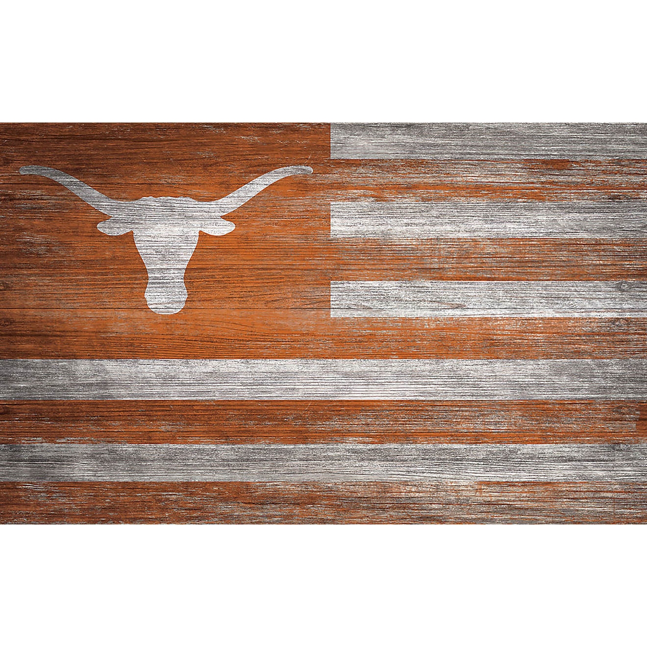 Fan Creations University of Texas Distressed Flag 11 in x 19 in Sign                                                             - view number 1