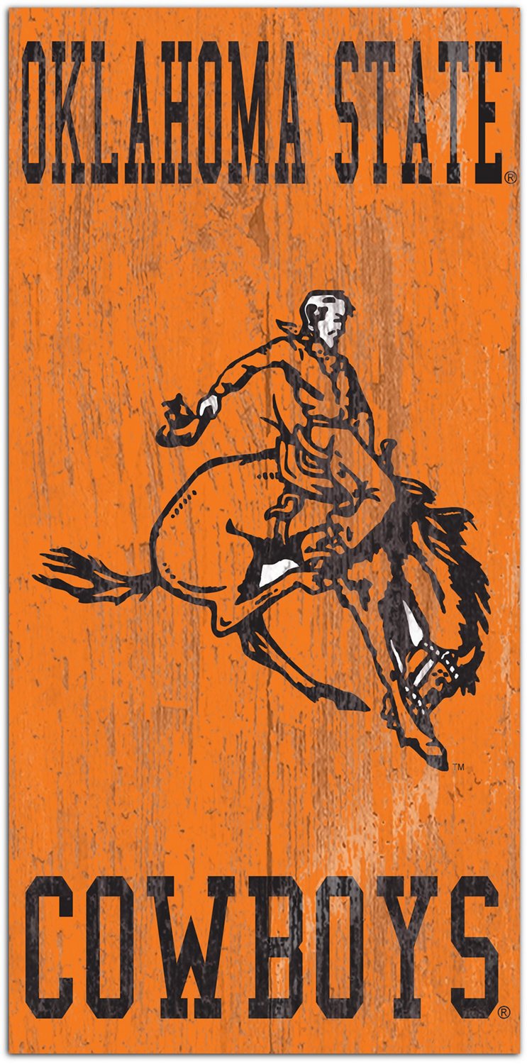 Fan Creations Oklahoma State University Heritage Distressed Logo 6x12