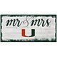 Fan Creations University of Miami Script Mr. and Mrs. 6 in x 12 in Sign                                                          - view number 1 image
