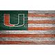 Fan Creations University of Miami Distressed Flag 11 in x 19 in Sign                                                             - view number 1 image