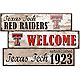 Fan Creations Texas Tech University Welcome 3 Plank Decor                                                                        - view number 1 image