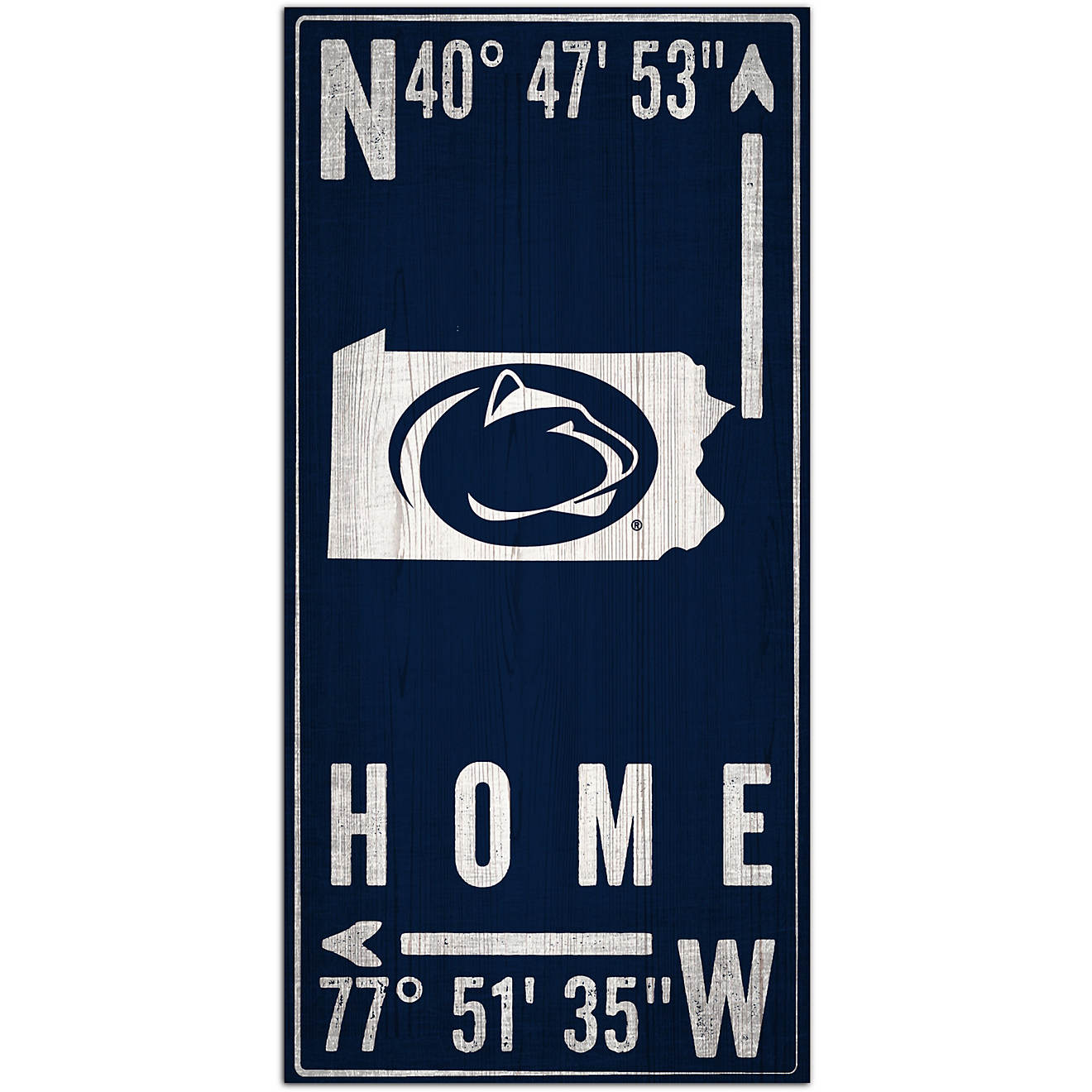 Fan Creations Penn State Coordinate 6x12 Sign                                                                                    - view number 1