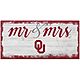 Fan Creations University of Oklahoma Script Mr. and Mrs. 6 in x 12 in Sign                                                       - view number 1 image
