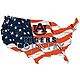 Fan Creations Auburn University USA Shape Flag Cutout 12 in x 18 in Sign                                                         - view number 1 image