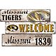 Fan Creations University of Missouri Welcome 3 Plank Decor                                                                       - view number 1 image