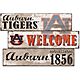 Fan Creations Auburn University Welcome 3 Plank Decor                                                                            - view number 1 image