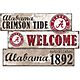 Fan Creations University of Alabama Welcome 3 Plank Decor                                                                        - view number 1 image