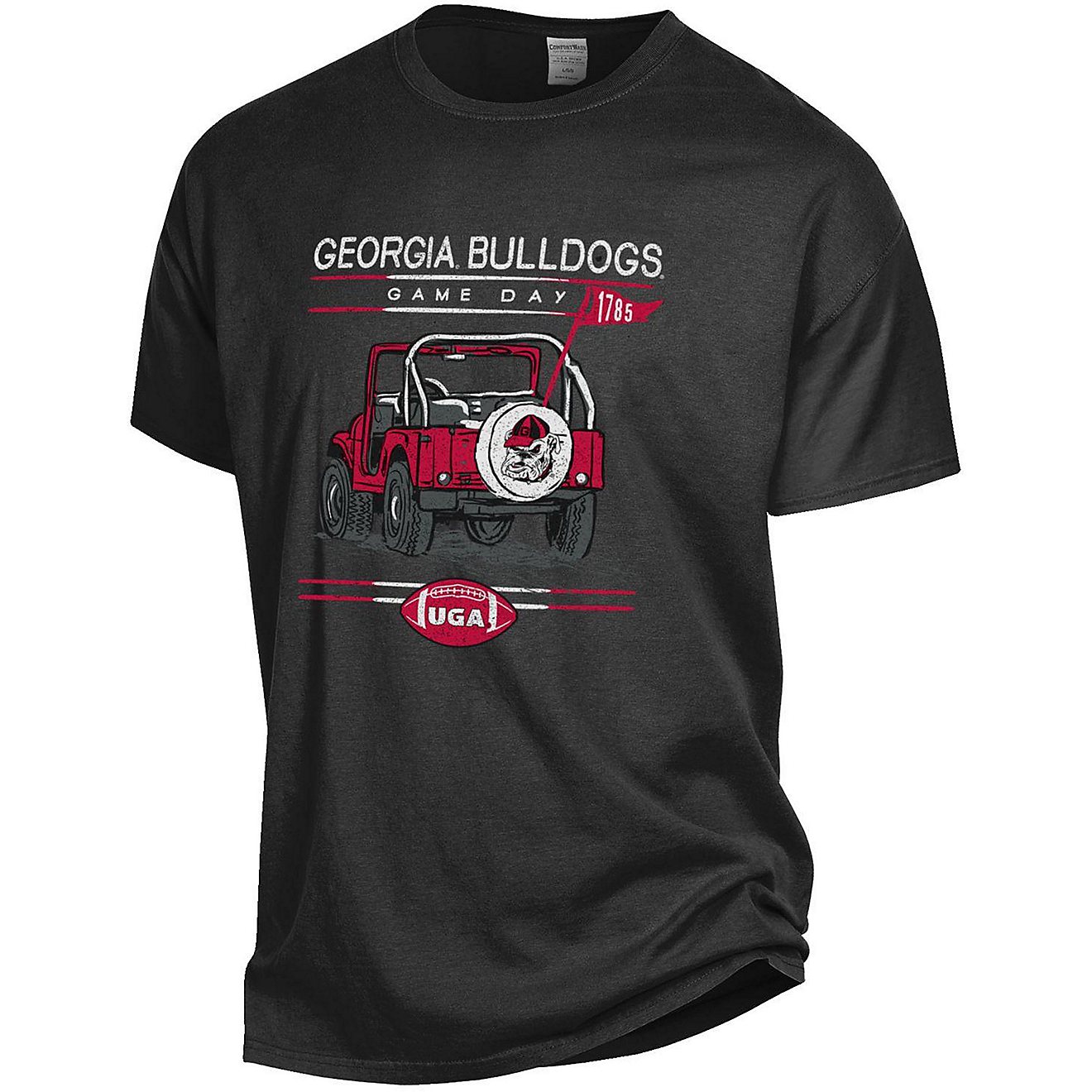 GEAR FOR SPORTS Men's University of Georgia Comfort Wash Jeep Graphic T-shirt                                                    - view number 1