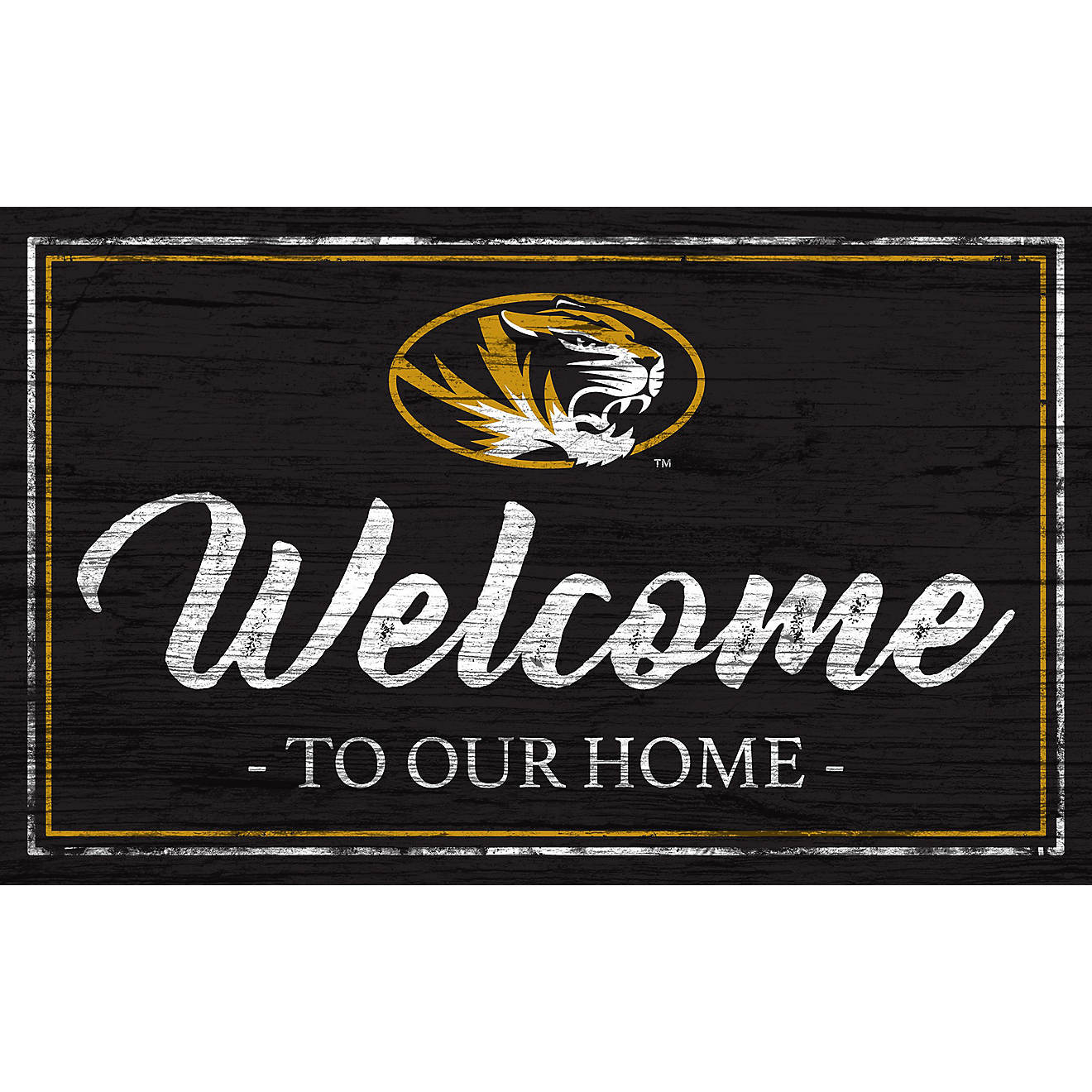 Fan Creations University of Missouri Team Color 11 in x 19 in Welcome Sign                                                       - view number 1