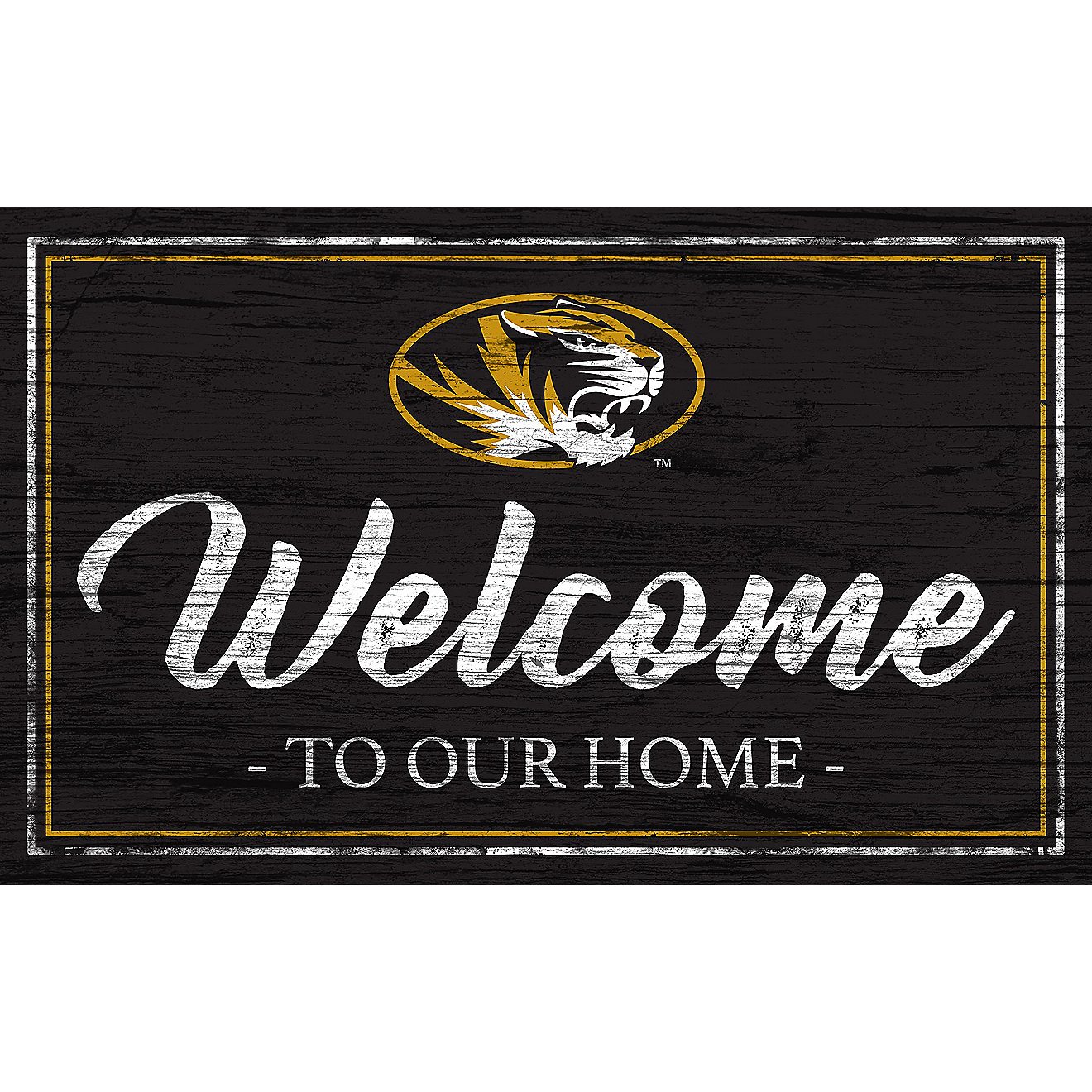 Fan Creations University of Missouri Team Color 11 in x 19 in Welcome Sign                                                       - view number 1