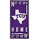 Fan Creations Texas Christian University Coordinate 6x12 Sign                                                                    - view number 1 image