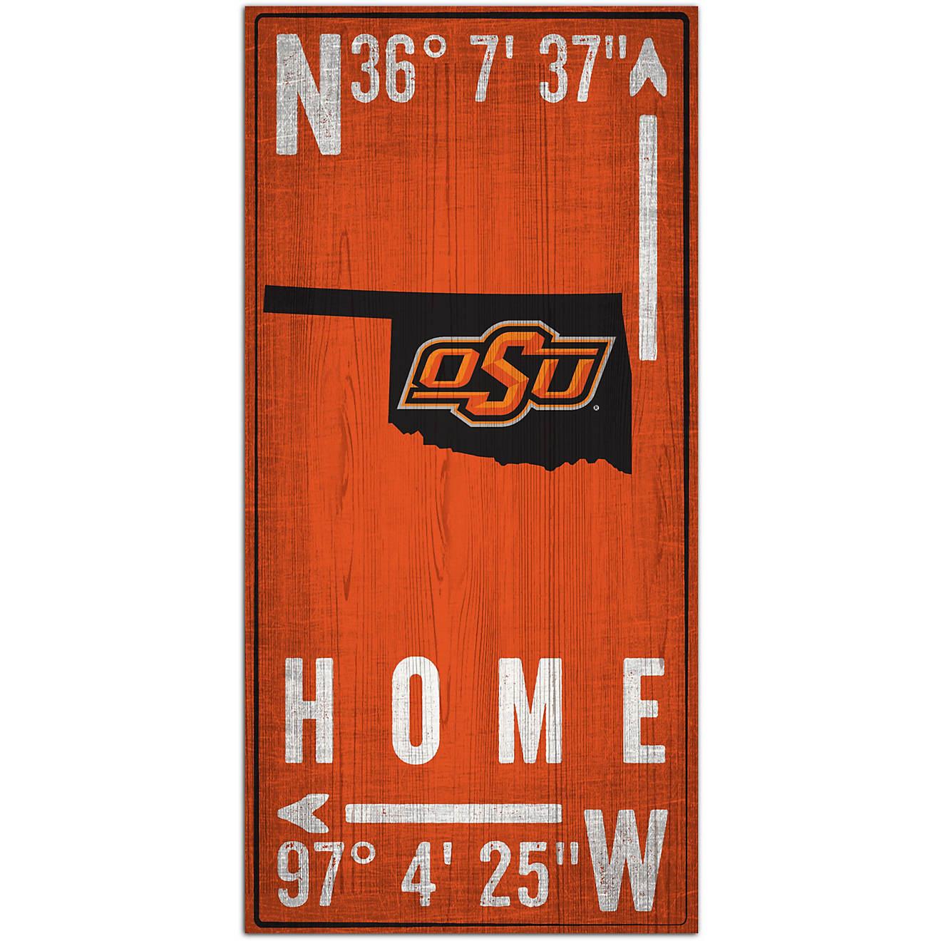 Fan Creations Oklahoma State University Coordinate 6x12 Sign                                                                     - view number 1