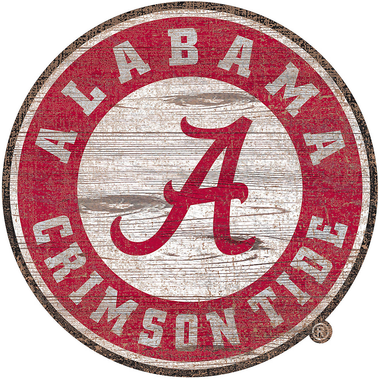 Fan Creations University of Alabama Distressed Logo Cutout Sign                                                                  - view number 1